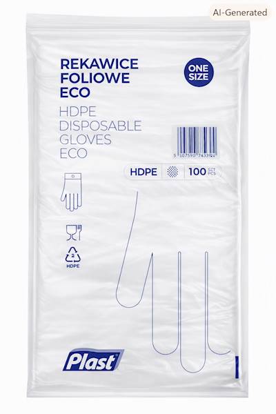 RĘKAWICE FOLIOWE ZRYWKI M/L 100SZT