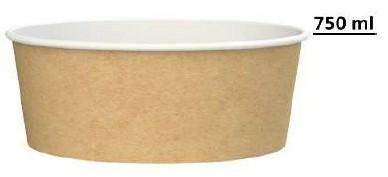 MISKA PAPIEROWA PE KRAFT FI149 750ml 50 SZT
