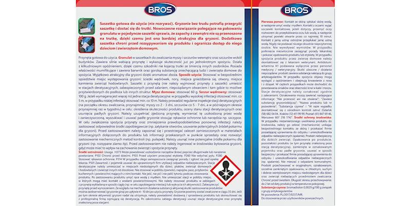 BROS MYSZY I SZCZURY GRANULAT 140g