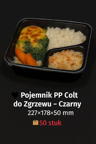 POJEMNIK 2-DZ COLT DO ZGRZEWU CZARNY 50mm 50SZT