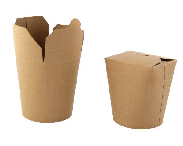KEBAB BOX Papierowy BRĄZ 500ml 50SZT
