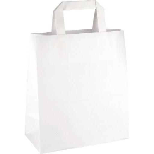 TORBA PAPIEROWA Biała 180/85/230 25szt K250