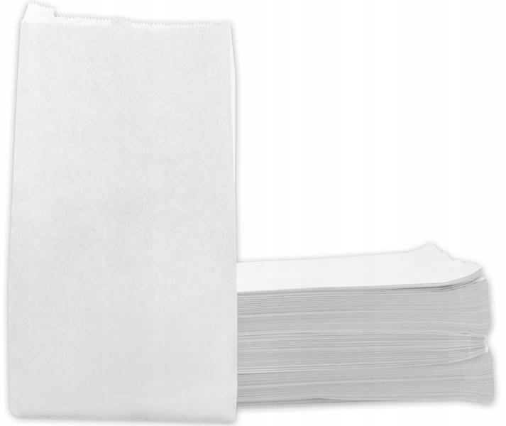 TORBA FAŁDOWA BIAŁA 43X21/8 1000SZT