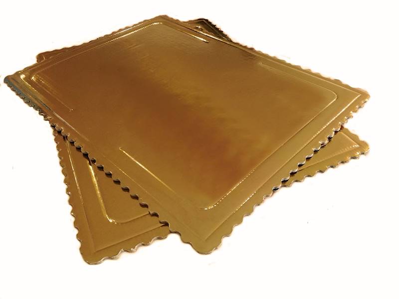 PODKŁAD TORTOWY ZŁOTY 2400g 36X46cm 1szt K25