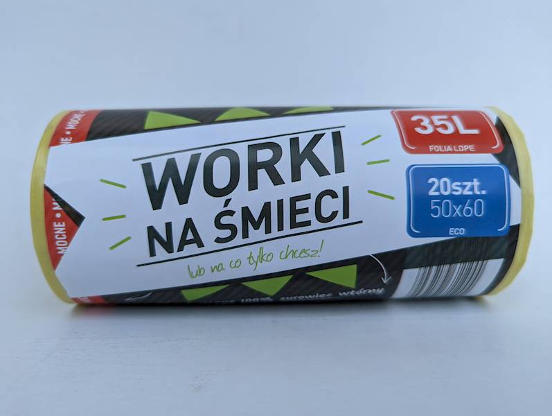 WORKI NA ŚMIECI 35L 50X60 ŻÓŁTE R=20szt