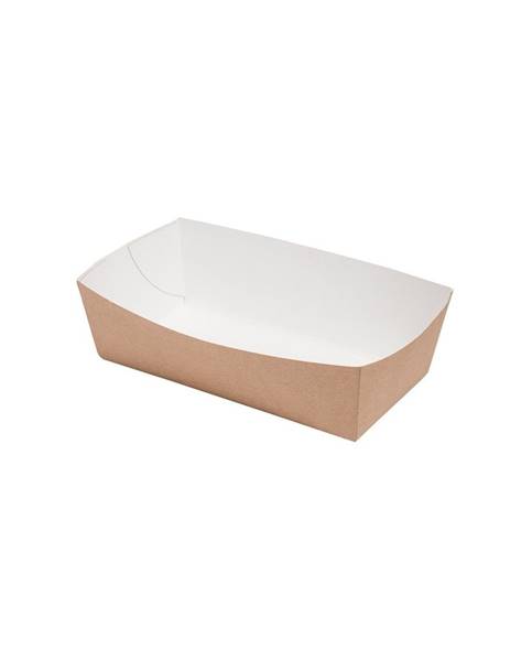 TACKA BRĄZOWA NA FRYTKI 14x7X4,5 cm 100szt