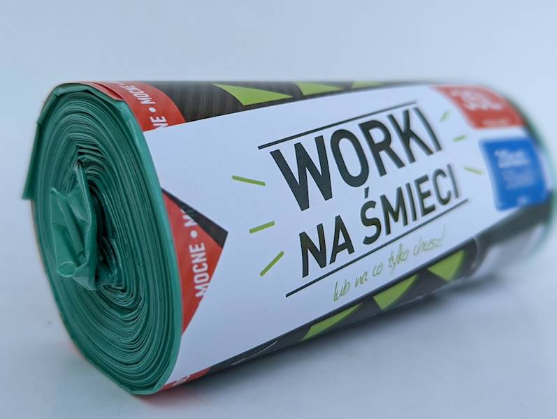 WORKI NA ŚMIECI 35L 50X60 ZIELONE R=20szt