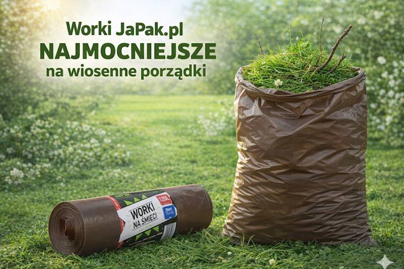 WORKI NA ŚMIECI 120L 70/110 BRĄZOWE Rolka=25szt