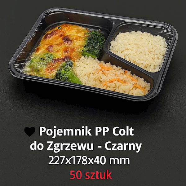 POJEMNIK 2-DZ COLT DO ZGRZEWU CZARNY 40mm 50SZT
