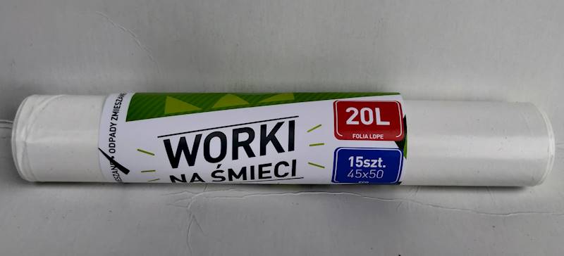 WORKI NA ŚMIECI LDPE 20L 45/50 15szt