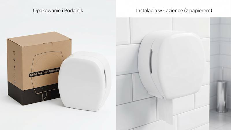 PODAJNIK NA PAPIER TOALETOWY JUMBO MINI