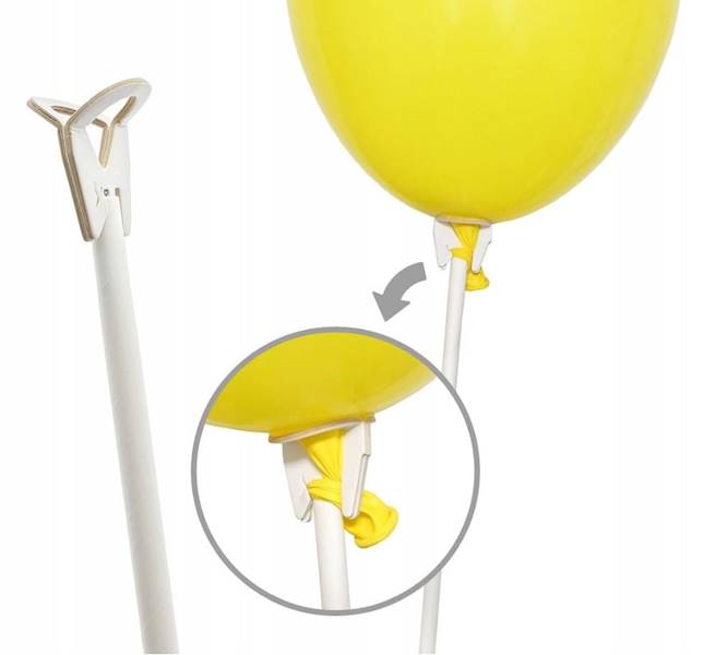 PATYCZKI DO BALONÓW Z ZATYCZKĄ PAPIEROWE 100SZT