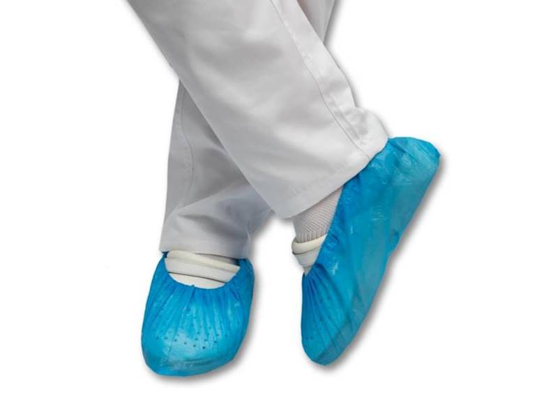 OCHRANIACZE NA BUTY Z FOLI PE NIEBIESKIE 100szt