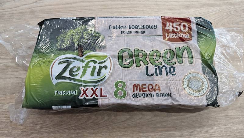PAPIER TOALETOWY ZEFIR XXL GREEN LINE 8szt
