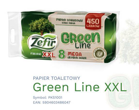 PAPIER TOALETOWY ZEFIR XXL GREEN LINE 8szt