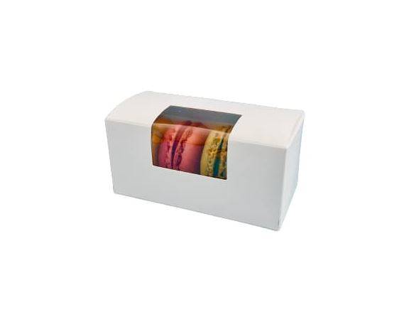 PUDEŁKA NA MAKARONIKI OKNO 10x4,5x4,5 100SZT