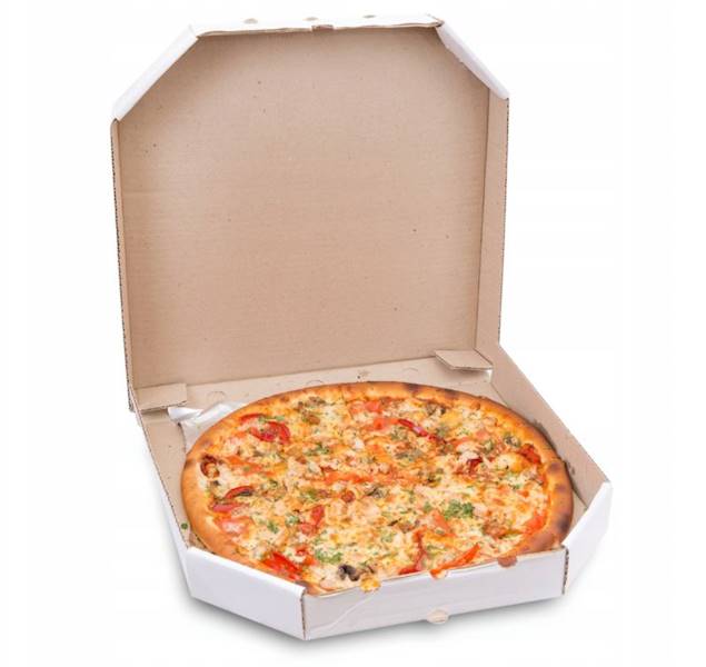 KARTON PIZZA 36/36/3,5cm ŚCIĘTE ROGI 50szt FALA B