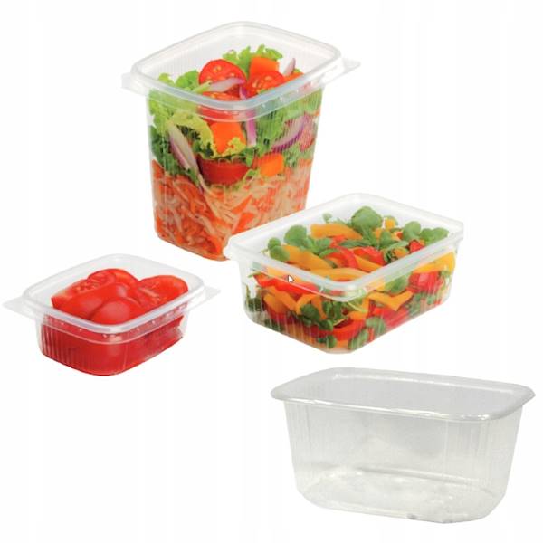 POJEMNIK PROSTOKĄTNY Wielorazowy 250ml 100SZT