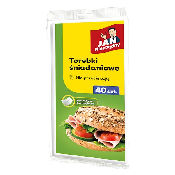 TOREBKI ŚNIADANIOWE PAPIEROWE Jan 40szt