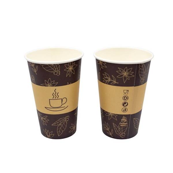 KUBEK 100% PAPIEROWY Nadruk 420ml FI90 50SZT