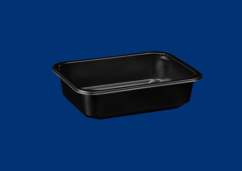 Pojemnik do Zgrzewu czarny 600ml 178/113/50 80 szt