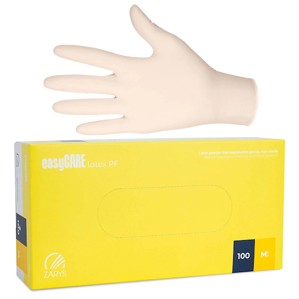 Rękawice lateksowe easyCare 100SZT rom. M