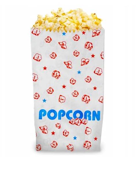 TOREBKA NA POP-CORN DUŻA 220X140X80mm 200szt