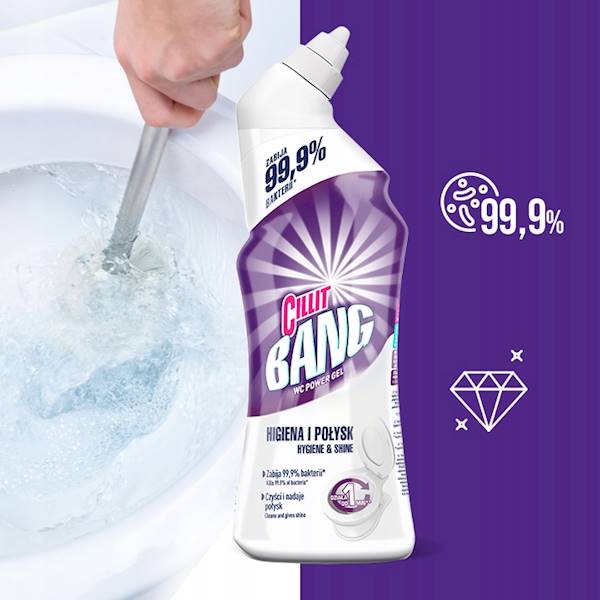 CILLIT BANG WC ŻEL higiena i połysk 750ML
