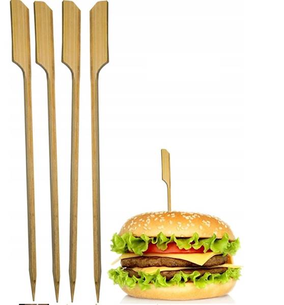 PATYCZKI BAMBUSOWE DO PRZEKĄSEK GOLF 21CM 200SZT