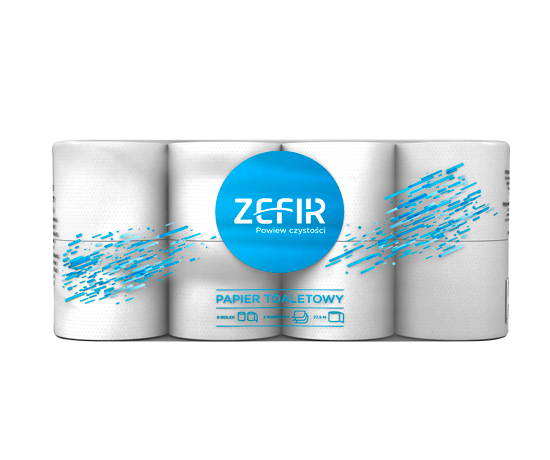 Papier toaletowy ZEFIR 3W 27,5mb 8szt