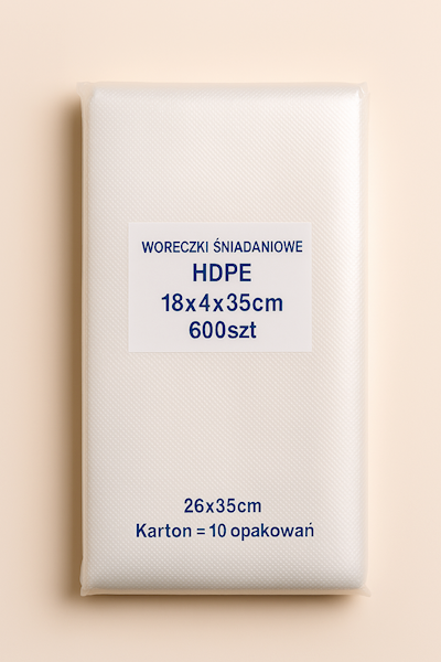 WORECZKI ŚNIADANIOWE HDPE 18x4x35 600szt