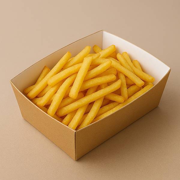 Tacki papierowe KRAFT 20×14×6,5 cm Duże 50szt K4op