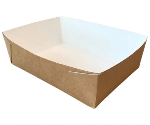 Tacki papierowe KRAFT 20×14×6,5 cm Duże 50szt K4op