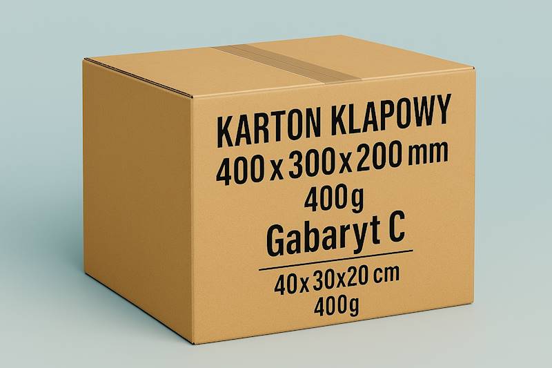 Karton Klapowy 400x300x200 3W 400g 1szt