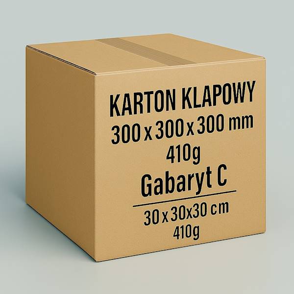 Karton Klapowy 300x300x300 3W 410g 1szt