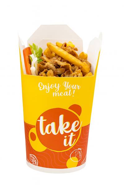 Food Box 500 ml 100%  papier kebab box 50 szt.