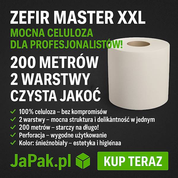 Czyściwo Ręcznik Celuloza Zefir 200m 2W MASTER XXL