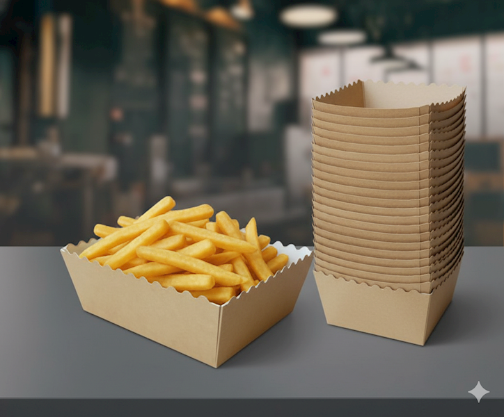 Tacka papierowa głęboka falbanka 11x9x5cm 50szt