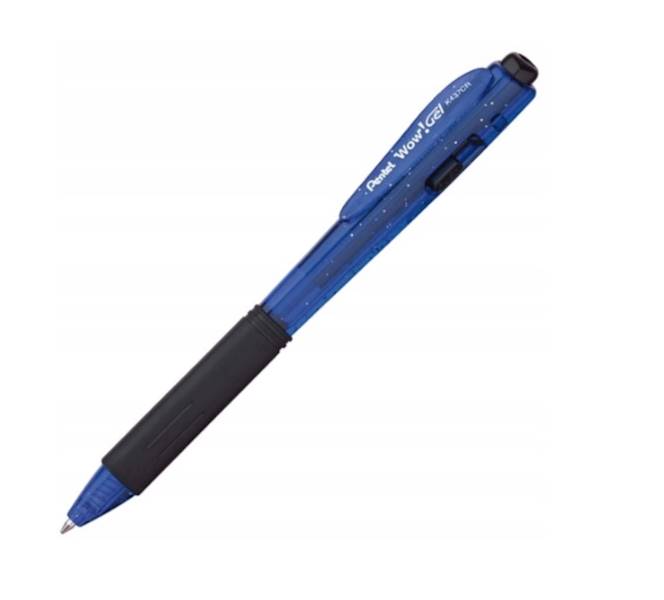 Długopis żelowy WOW K-437CR/C NIEBIESKI PENTEL
