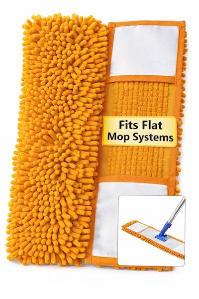 Wkład do Mopa Płaskiego Chenille 40cm Mix Kolor