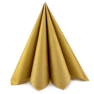 SERWETKI FLIZELINOWE ZŁOTE 40/40CM 50SZT 