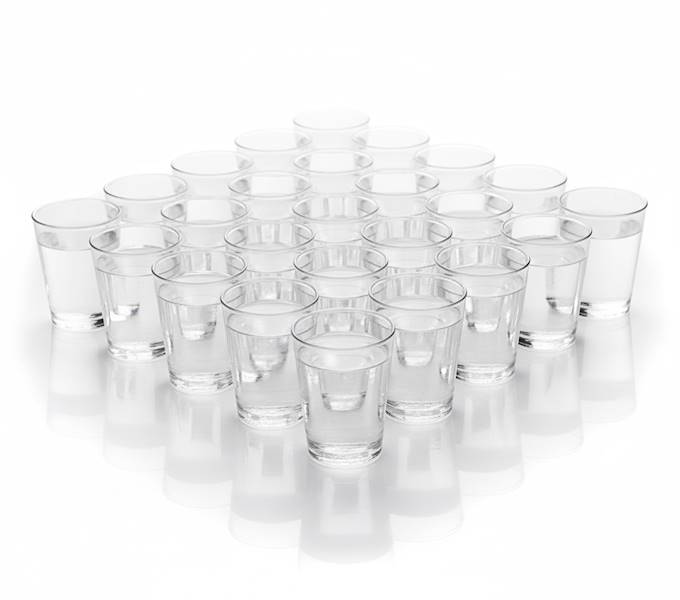 KIELISZEK DO WÓDKI 40ml 40SZT