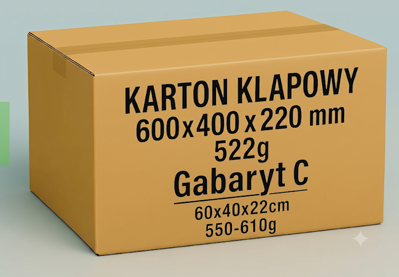 Karton Klapowy 600x400x220 3W 1szt