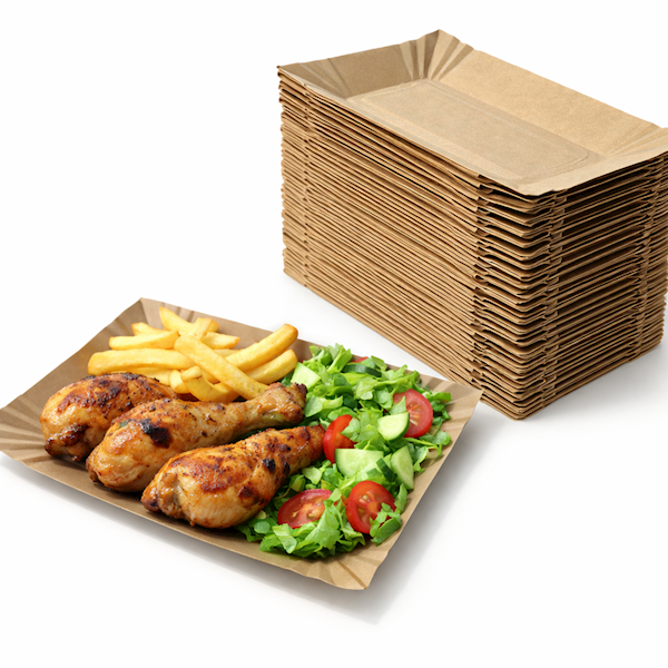Tacka papierowa KRAFT ECO 14×20 cm 100szt