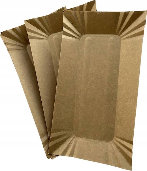 Tacka papierowa KRAFT ECO 14×20 cm 100szt