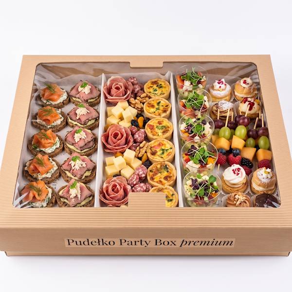 Pudełko Party Box premium z oknem 455×350×80 10szt
