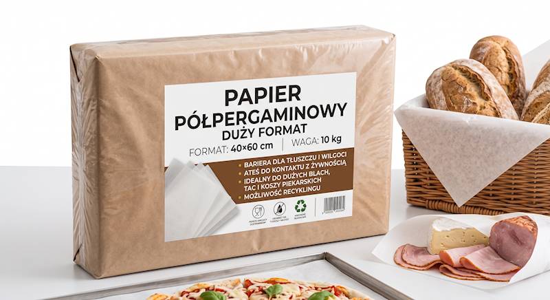 Papier półpergamin 40g 40x60cm 10kg