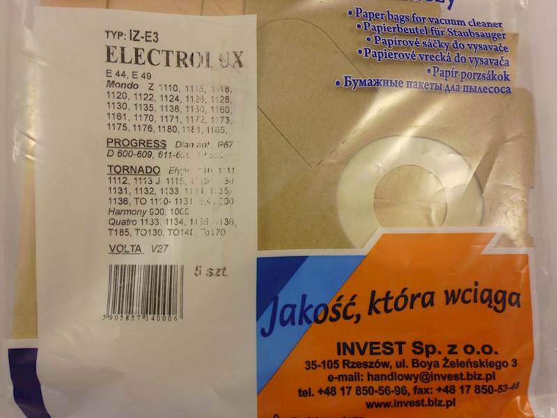 EL02.IZ-E3. Electrolux. kpl5
