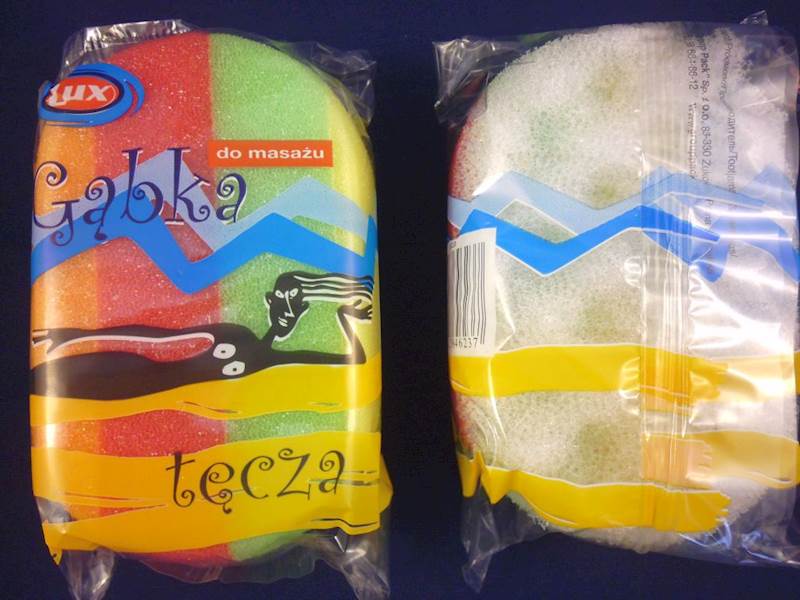GĄBKA TĘCZA masaż