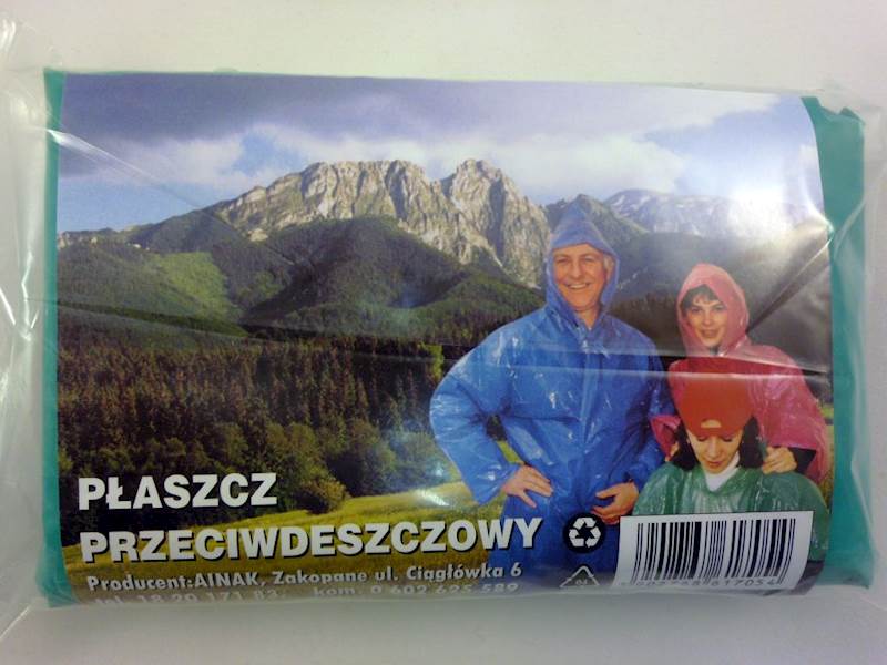 PŁASZCZ przeciwdeszczowy